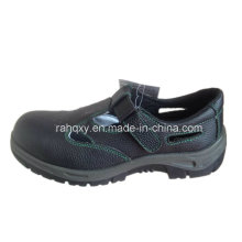 Sandalia tipo Split repujado de cuero zapatos de seguridad (HQ01008)